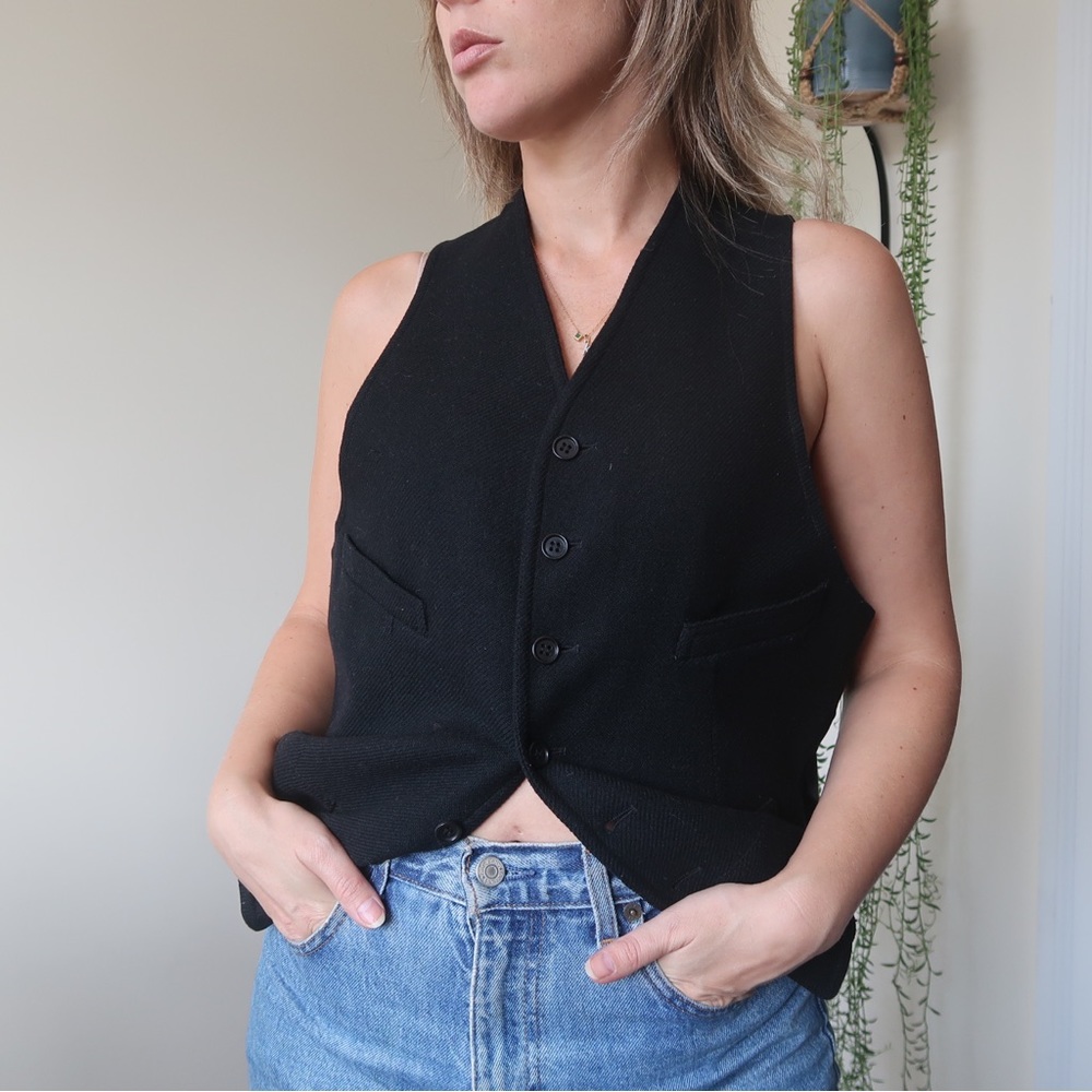 Emporio Armani brand wool vest.